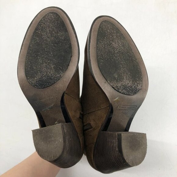Vince Camuto brown Hayes Chunky leather ankle bootie 5.5 - Picture 5 of 15